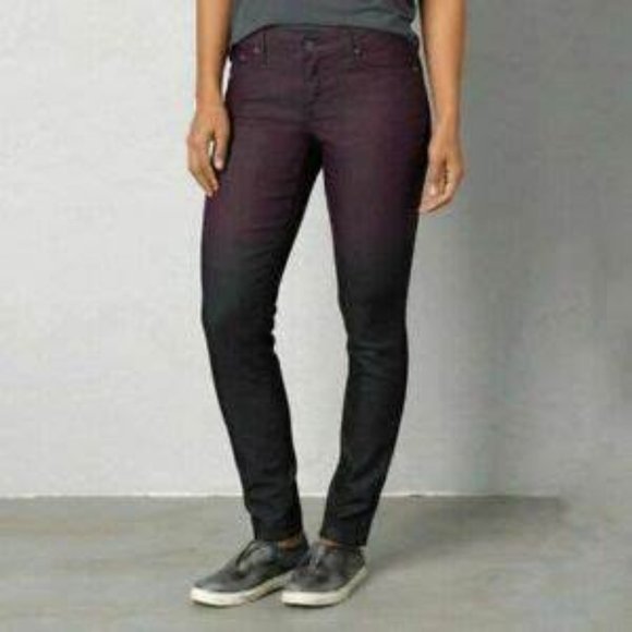 Prana Pants - Prana Plum/Black Ombre Skinny